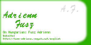 adrienn fusz business card